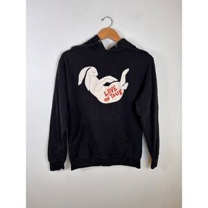 Harry Styles Love‎ On Tour Black Hoodie Pullover Sweatshirt Rabbit Unisex Small